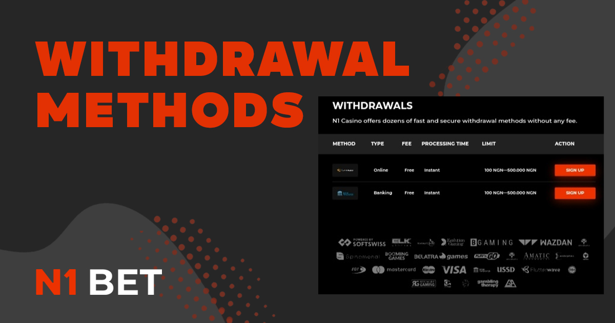 What payment methods are available for withdrawals from N1Bet