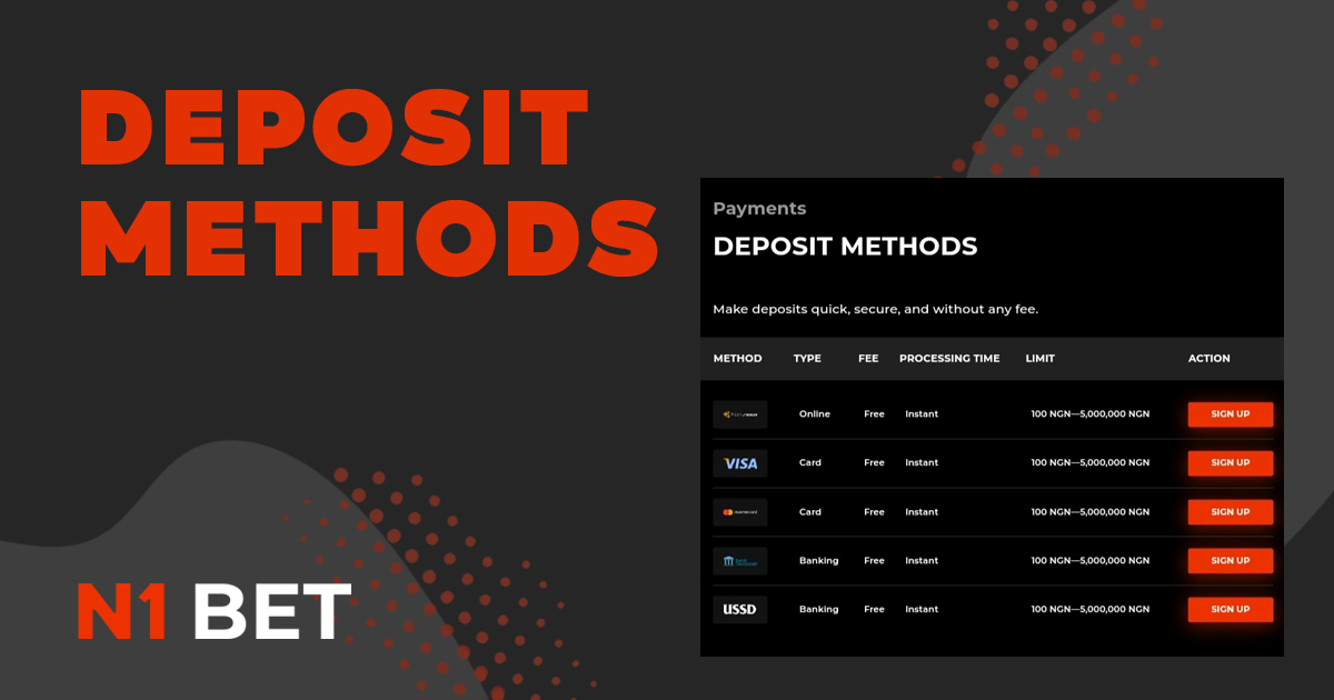 All payment methods supported by N1Bet as deposits and withdrawals are proven and reliable Indian services that you have heard about